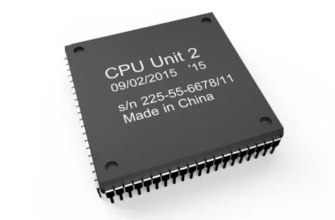 Computer microchip Illustrazione stock