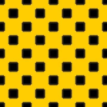 Computer microchip pattern イラスト素材