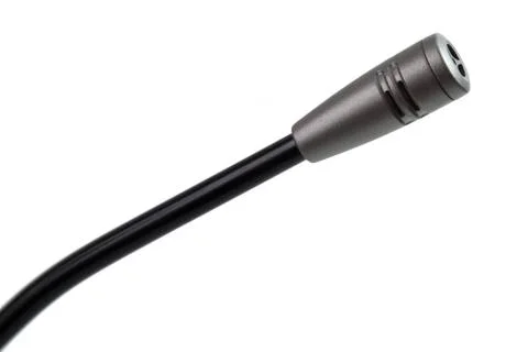 Computer microphone on white background Stock Photos