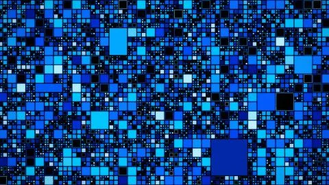 Computer Microprocessor Data Network Grid Blue Background Illustrazione stock