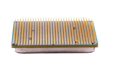 Computer microprocessor isolated Stockfoto's