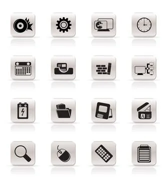 Computer, mobile phone and Internet 库存插图