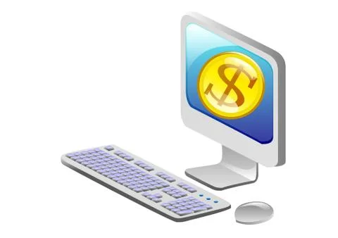 Computer mobility, internet Stockillustratie