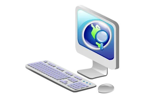 Computer mobility, internet 스톡 일러스트