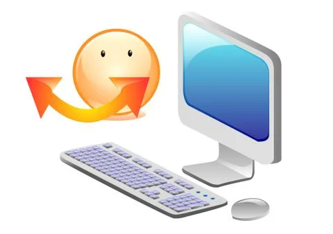 Computer mobility, internet Stockillustratie