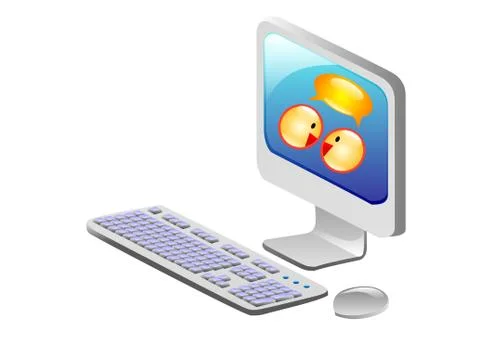 Computer mobility, internet Stockillustratie