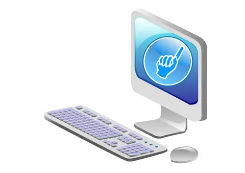 Computer mobility, internet Stock Illustration