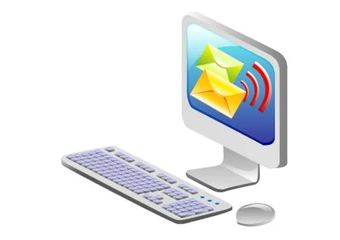 Computer mobility, internet Stock Illustration