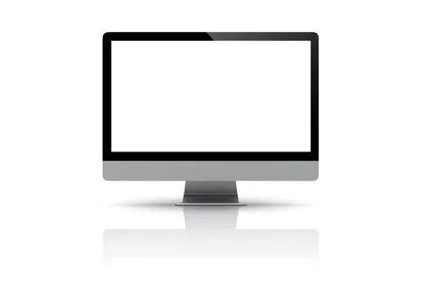 Computer mockup Stock Illustration