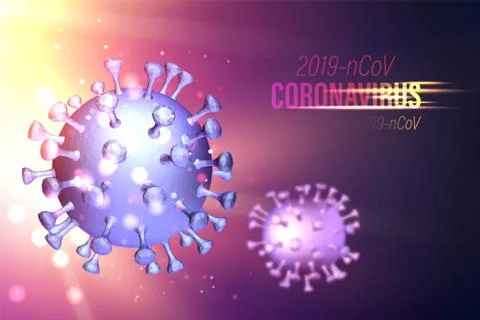 Computer model of Covid-19 as illustration of fast growing global pandemic 스톡 일러스트