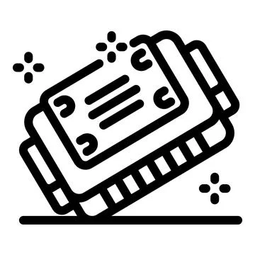 Computer modern ram memory icon showing fast processing speed Stock Illustration