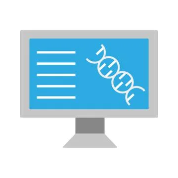 Computer molecule laboratory science Stock Illustration