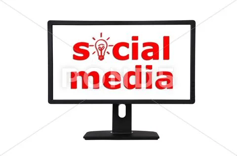 Computer monitor Stock Illustration