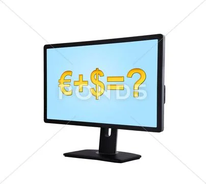 Computer monitor Stock Illustration