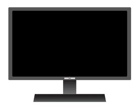 Computer Monitor Stock Illustration