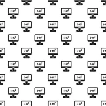 Computer monitor pattern, simple style イラスト素材