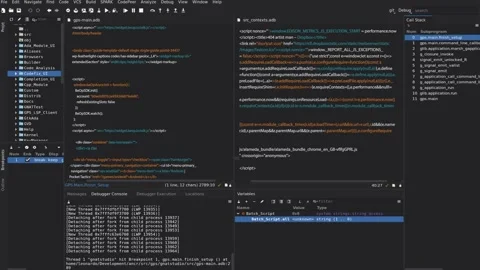 Computer Monitor Showing Code Being Written By Someone. Programmer'S Computer Stock Footage 230191515