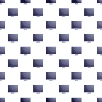 Computer monitors seamless pattern technology background 스톡 일러스트