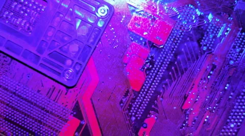 Computer motherboard (1) Stock Footage 986248