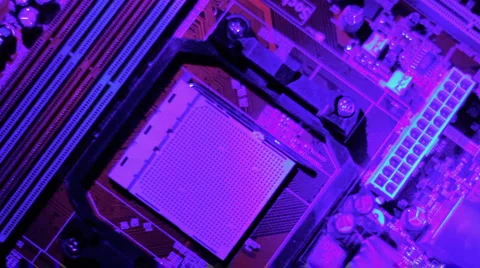 Computer motherboard (3) Stock Footage 986489