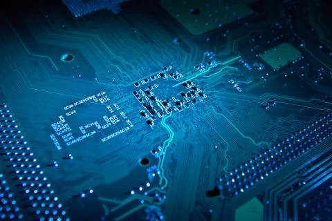 Computer motherboard abstract background Stock-Fotos