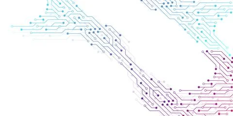 Computer motherboard background with circuit board electronic elements イラスト素材