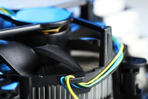 Computer motherboard as background, closeup. Electronic engineering Stock Photos