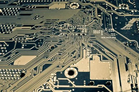 Computer motherboard background Stock Photos