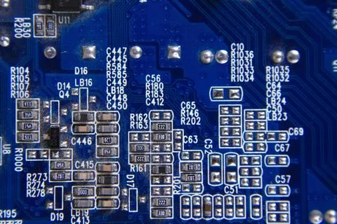 Computer motherboard background Foto stock