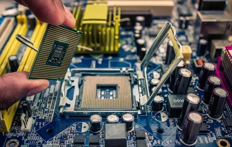 Computer Motherboard CPU | Processor Socket | LGA Stock Photos