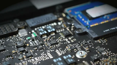 Computer Motherboard Video stock 35882107