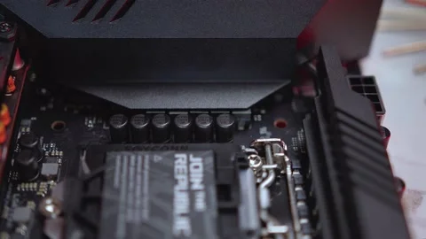 Computer Motherboard Stock Footage 160567906