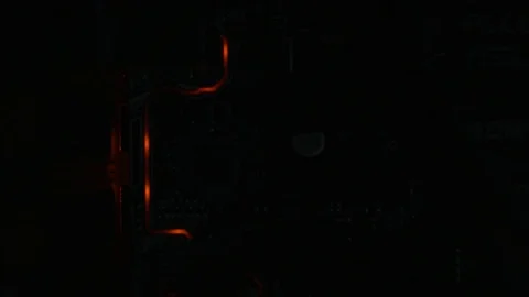 Computer motherboard pulsation 스톡 동영상 78192625