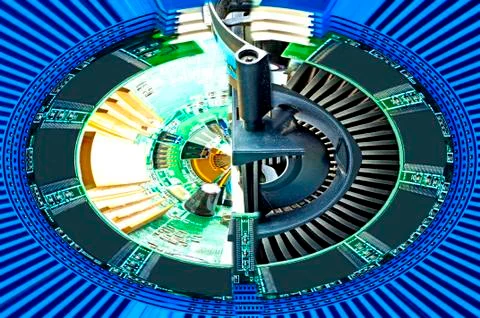 Computer motherboard random access memory イラスト素材