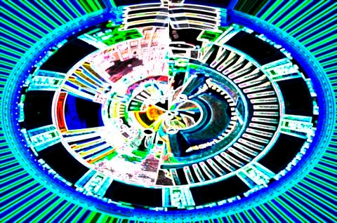 Computer motherboard random access memory Illustrazione stock