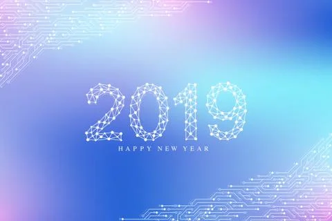 Computer motherboard vector background with circuit board electronic elements Stock Illustration