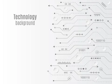 Computer motherboard vector background Stock Illustration