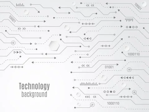 Computer motherboard vector background Stock Illustration