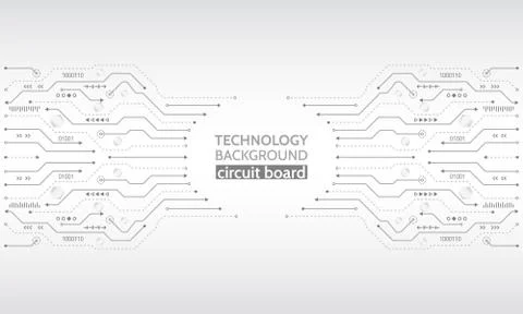 Computer motherboard vector background Illustrazione stock