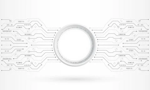 Computer motherboard vector background Stock Illustration