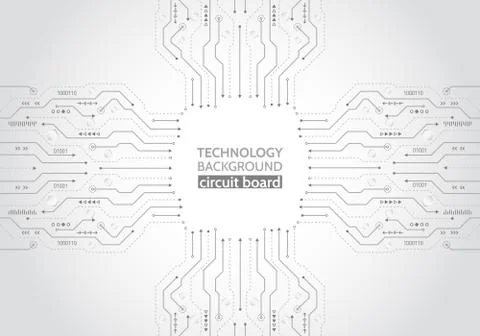 Computer motherboard vector background Stock Illustration