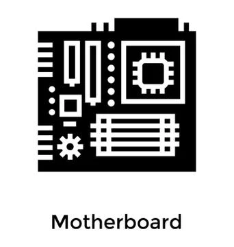 Computer Motherboard Vector Stock Illustration