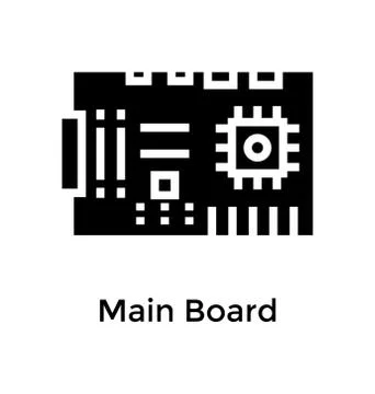 Computer Motherboard Vector Stock Illustration