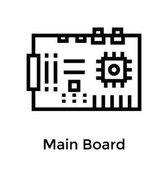 Computer Motherboard Vector Stock Illustration