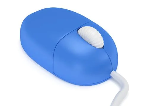Computer mouse.  3d render. Illustrazione stock