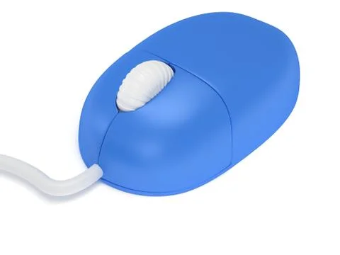 Computer mouse.  3d render. 스톡 일러스트