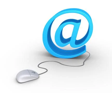 Computer mouse and e-mail Stock Illustration
