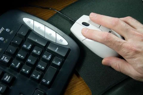 Computer Mouse and Keyboard Stock Photos