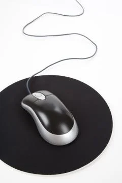 Computer Mouse and pad Stock Photos