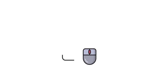 A computer mouse and screen are connected to a document, illustrating a dig.. 스톡 동영상 335140174